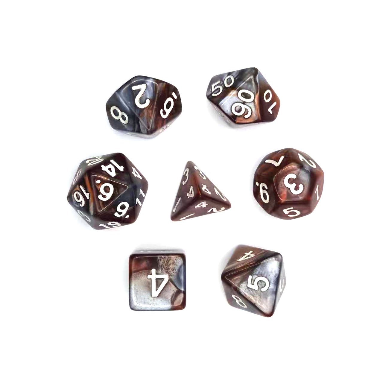Manufacturers Black D4 D6 D8 D10 D100 D12 D20 DND RPG MTG Games Colorful polyhedral dice set