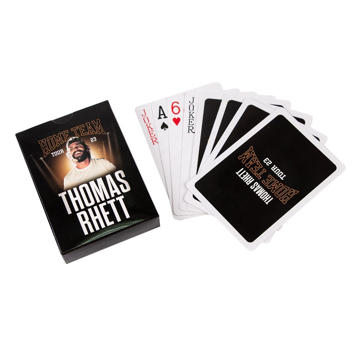 High Quality Custom 2 Deck Poker Holder Dice Playing Card With Storage Box