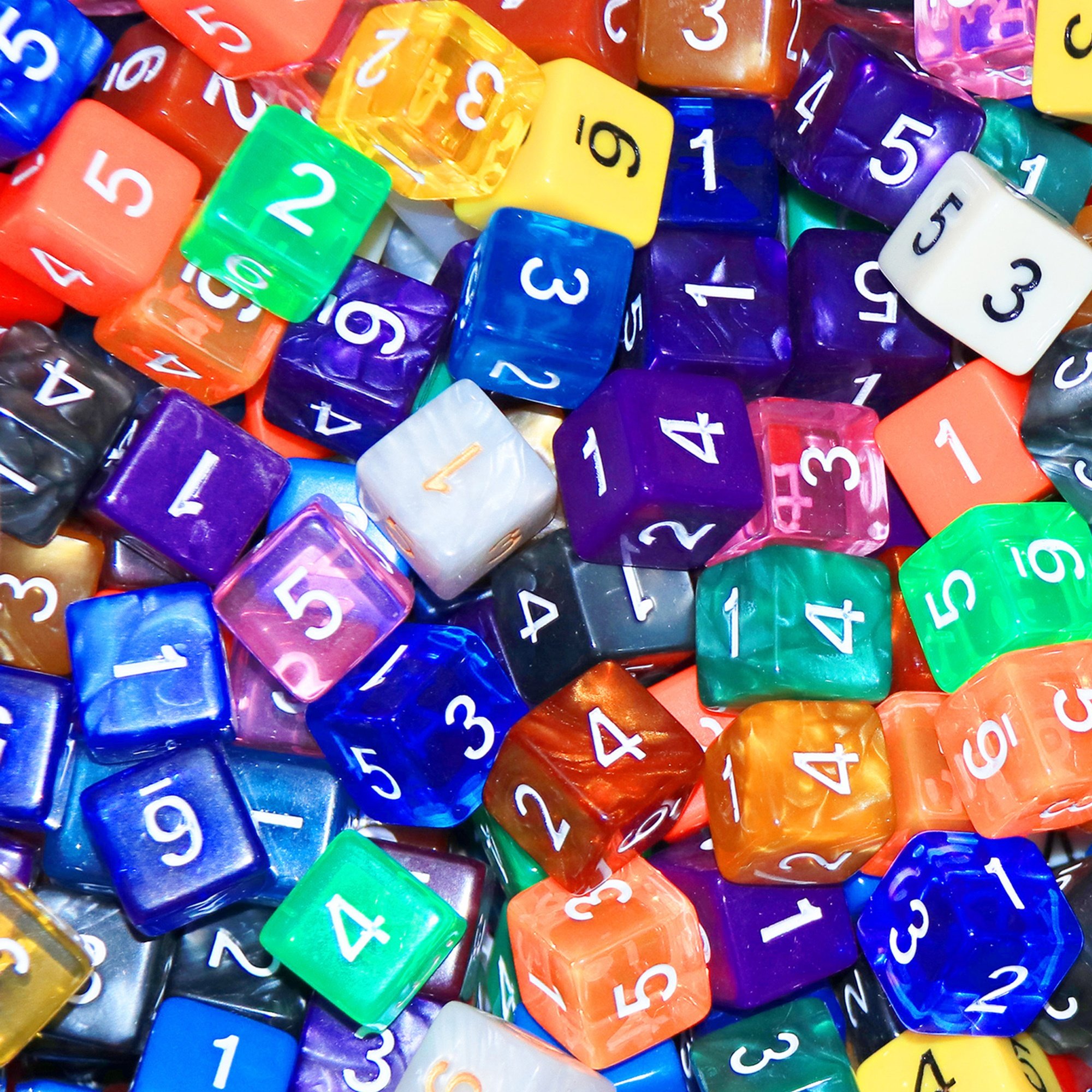 2000pcs Dice Bulk Acrylic Dice d4~d20 multi sided for dnd and rpg games wholesale