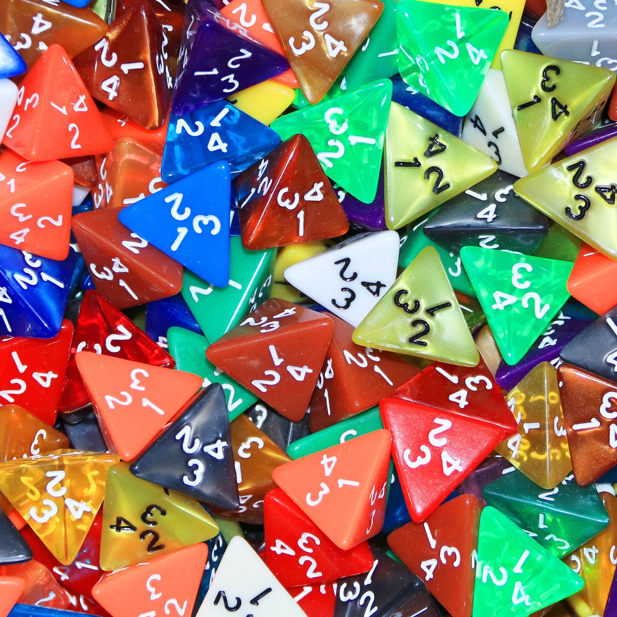 2000pcs Dice Bulk Acrylic Dice d4~d20 multi sided for dnd and rpg games wholesale