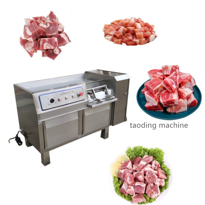 400kg/h meat cutter beef dicer machine frozen pork meat dicing machine ham cheese cutter goat meat cube cutting machine price