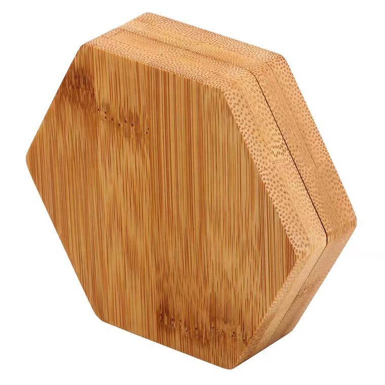 wooden game dice box