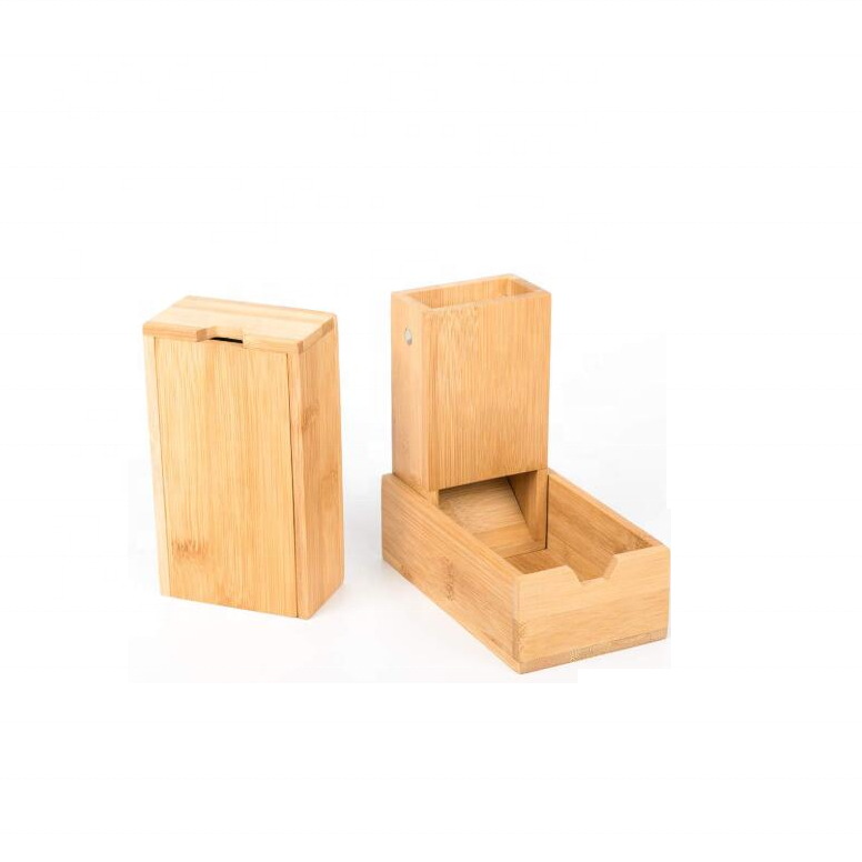 wooden game dice box