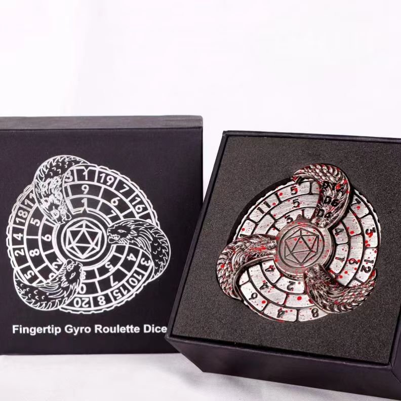 Mini Planet dnd dice Fingtrip Gyro Dice Board game Metal Dungeons and Dragons wholesale custom d&d dice set