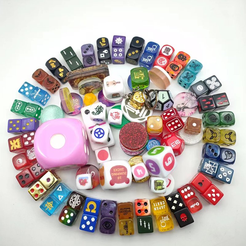 custom dice set custom dice d6 standard d6 diceboard game board game custom logo transparent resin transparent resin
