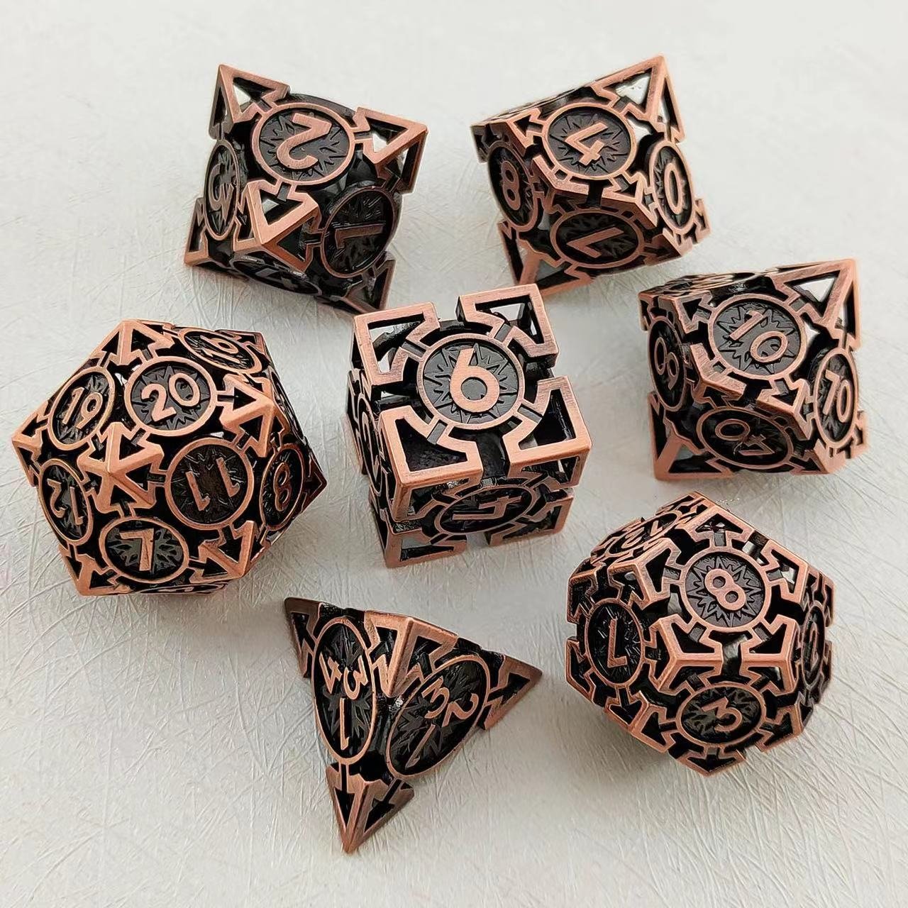 Wholesale 20mm Metal D20 Hollow Dice Cup Custom Logo for DND RPG & Pathfinder Role-Playing Games