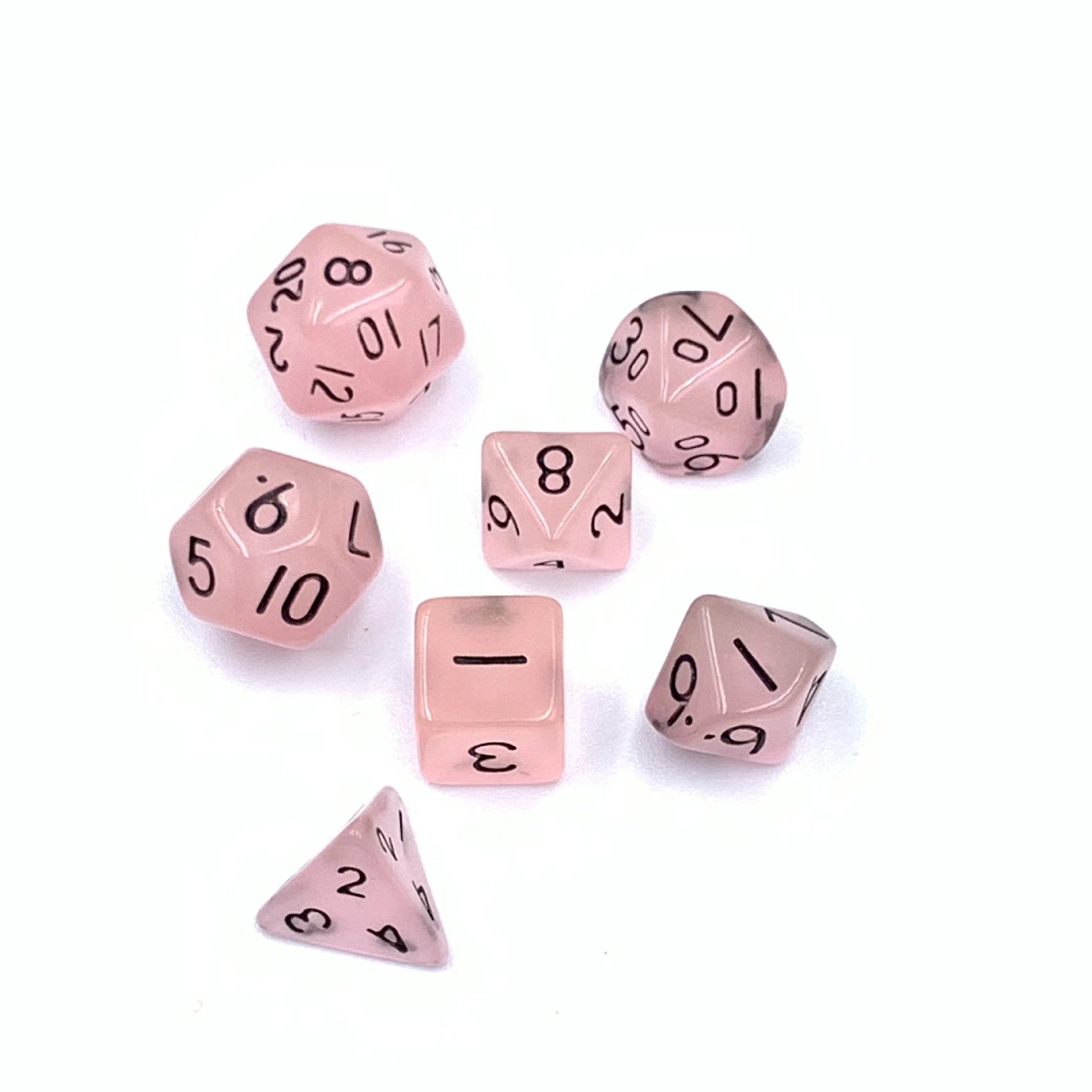 New Custom acrylic digital logo printed d4 d6 d20 mini miniature dice set polyhedron games dice tray For Role Playing Games