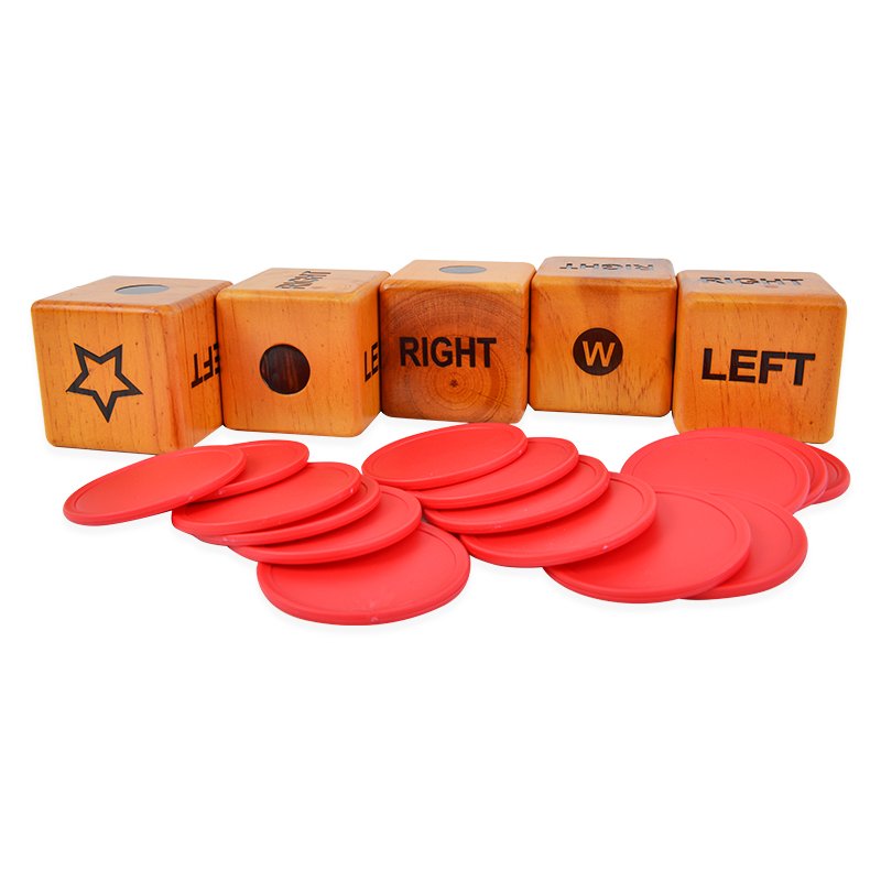Wooden Dice yard game set silk screen custom logo for family