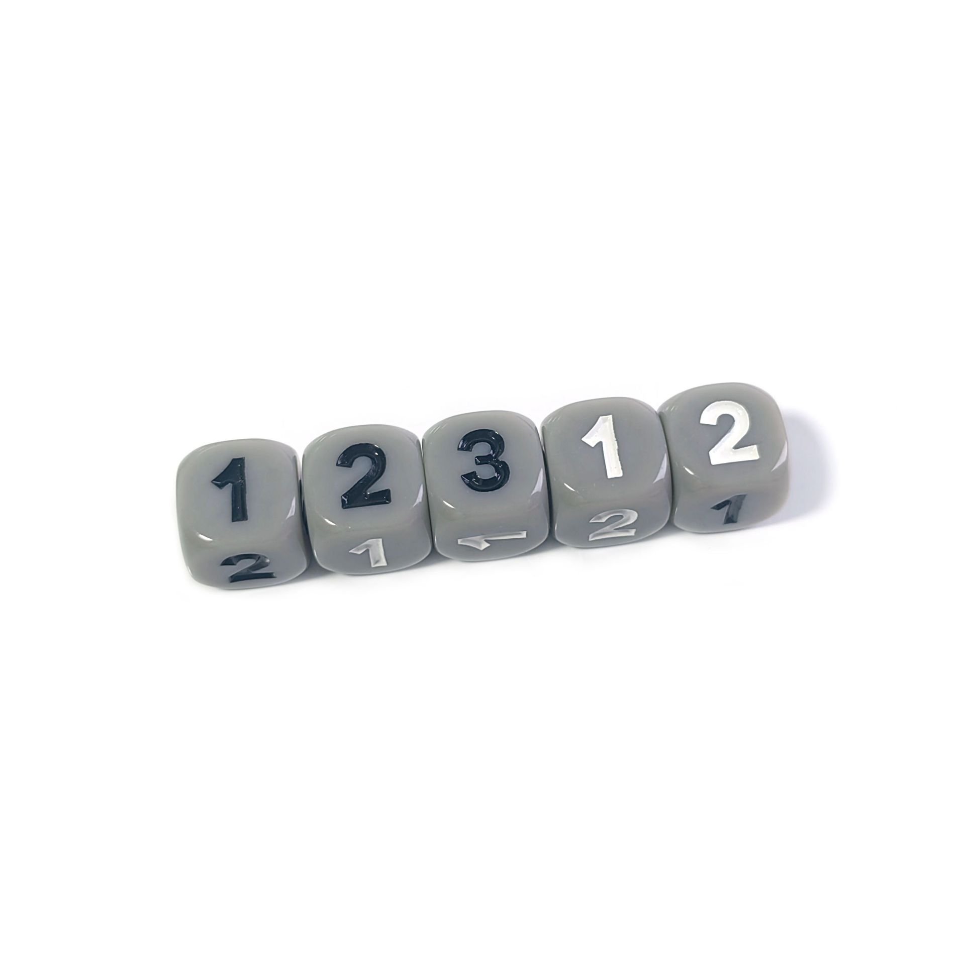 wholesale custom Acrylic D6 14mm digital game dice colorful games for children