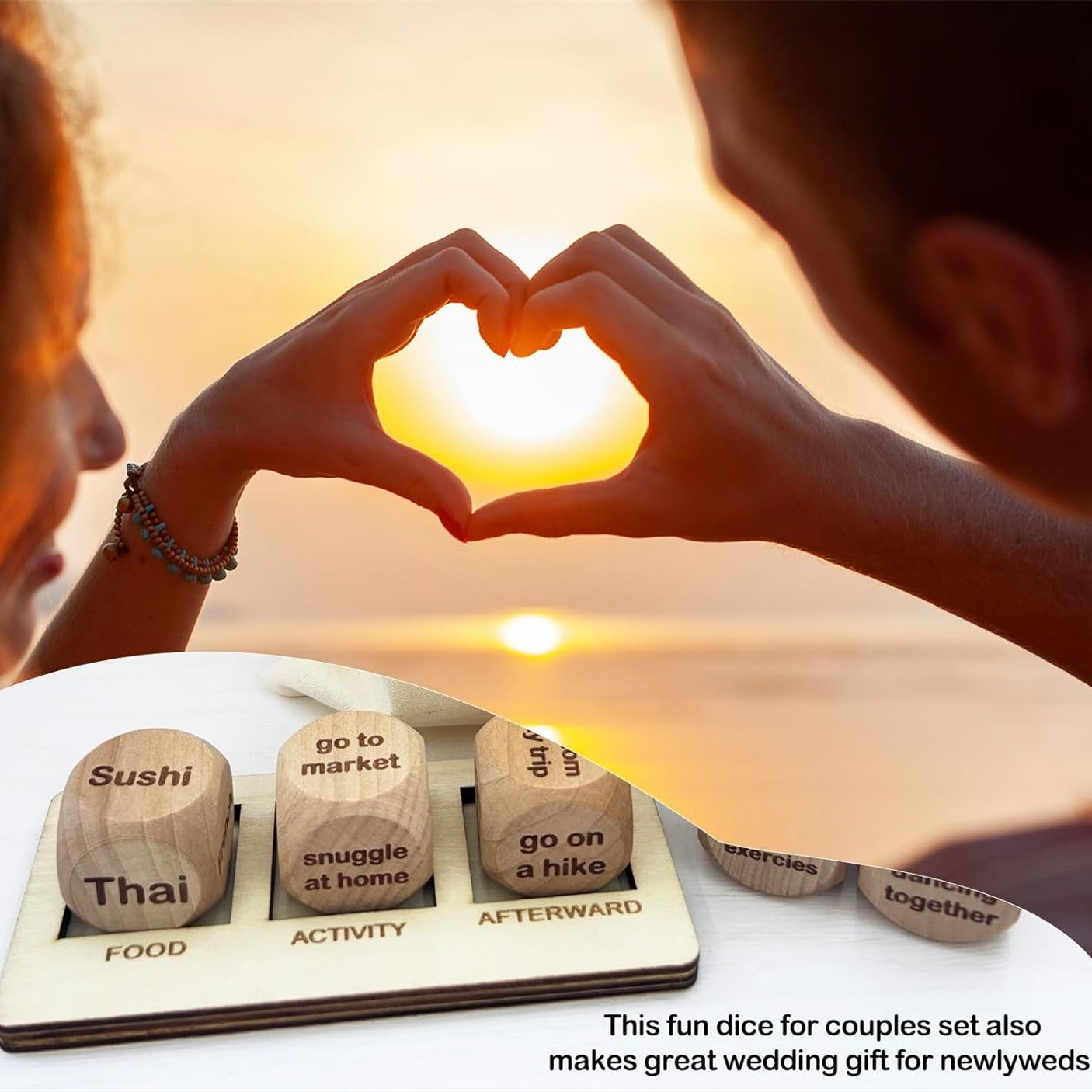 anniversary sex dice date night couple adult game decision custom wood dice maker food cube game take out diced