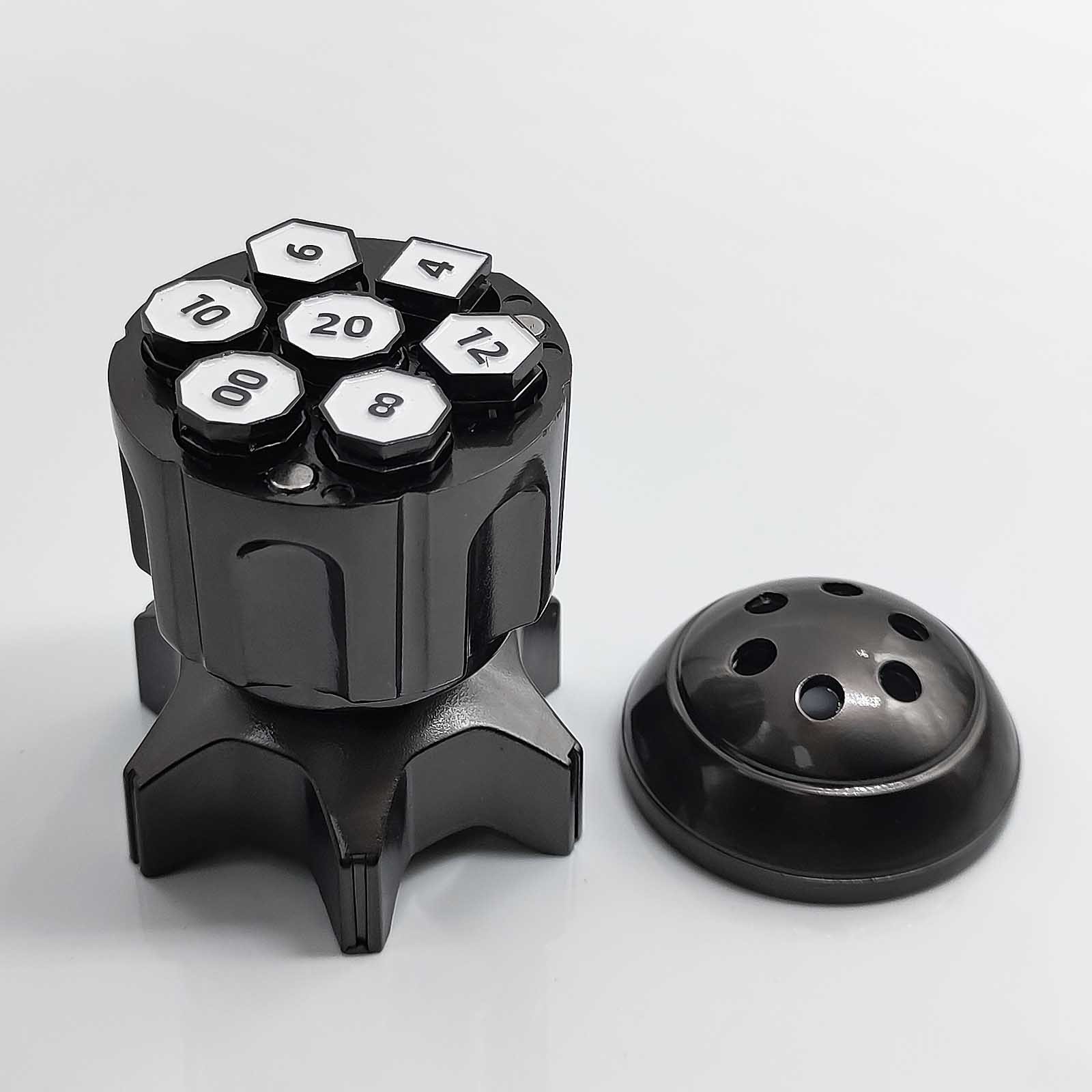 MINI PLANET Metal Rocket Launcher Rotating Bullet Dice Set For RPG Dungeons & Dragons Board Game Bullet Dice Set DND Dice Set
