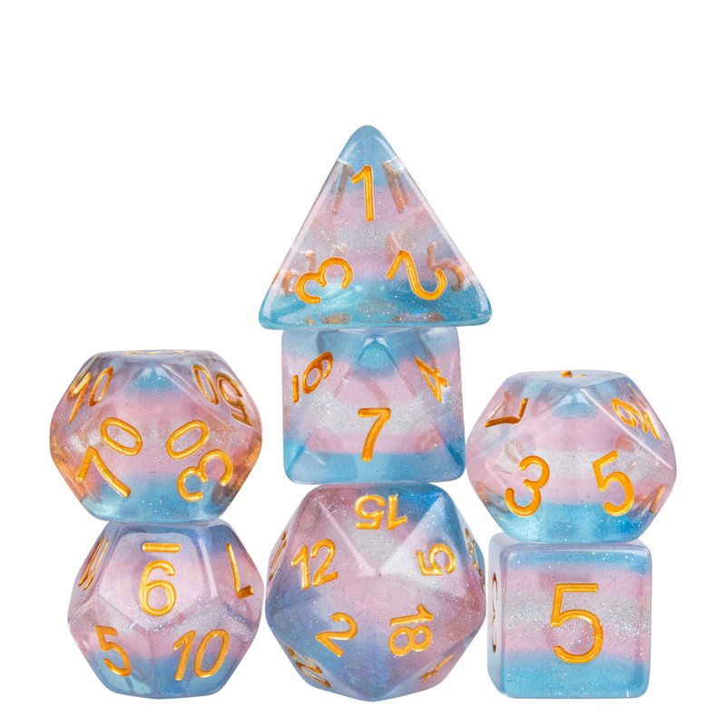 Udixi polyhedral Roll Dice dungeons and dragons dnd rpg dice board games resin dice set