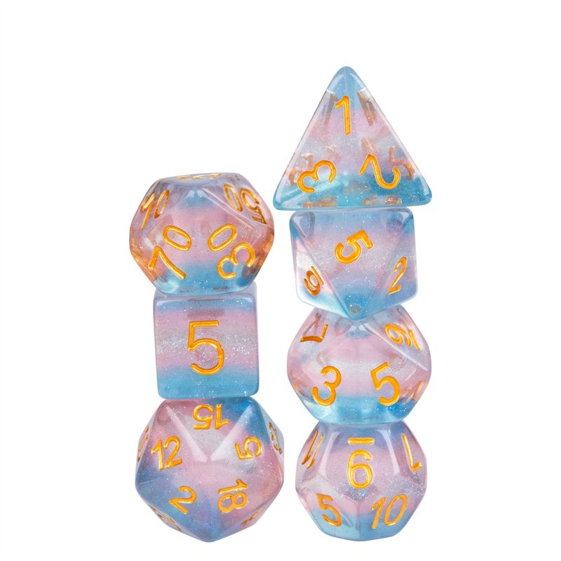 Udixi polyhedral Roll Dice dungeons and dragons dnd rpg dice board games resin dice set