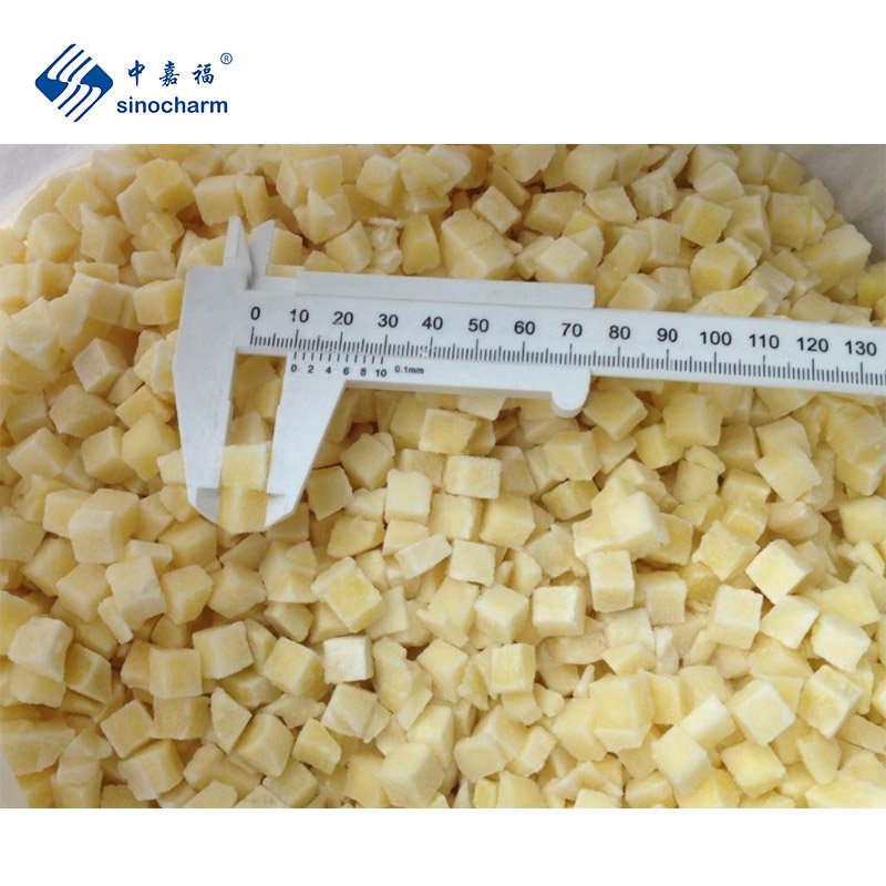 Sinocharm Blanched IQF Frozen Potato Dices 10x10mm Wholesale Price 10kg Frozen Potato Cube