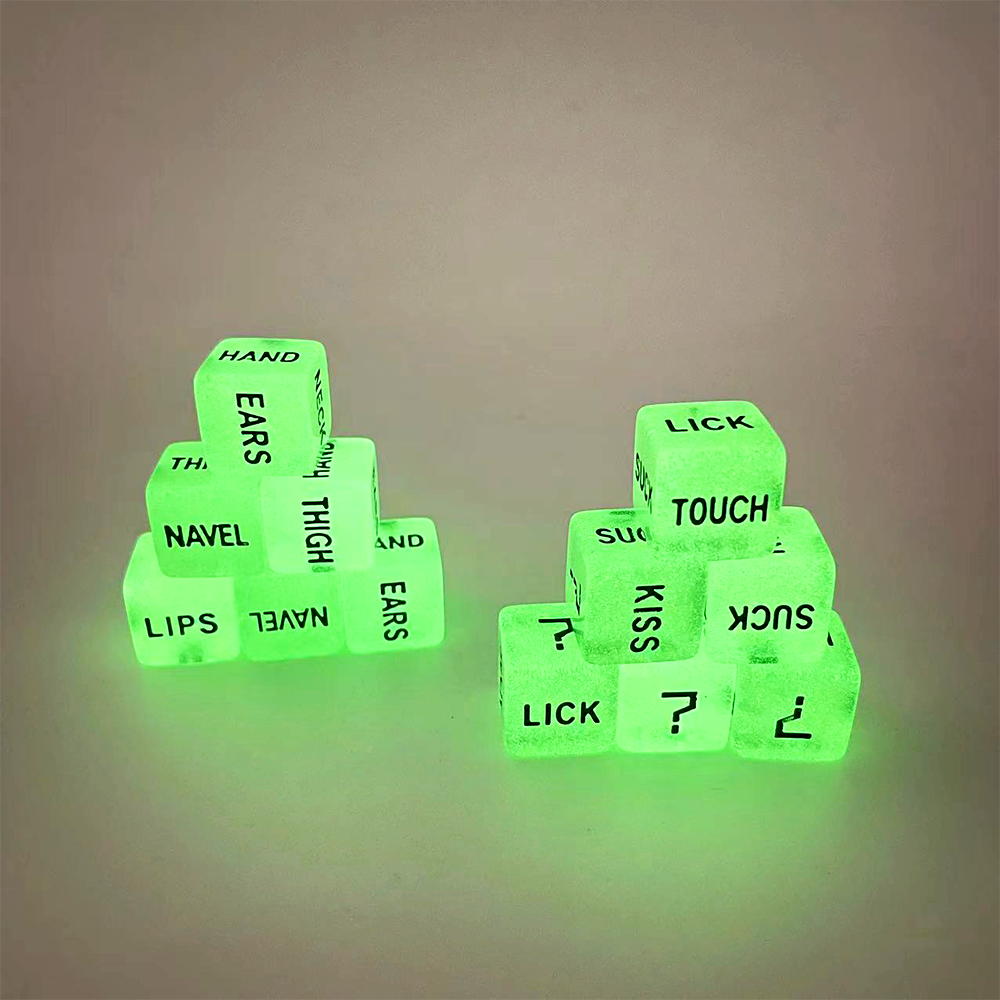 D616mm Acrylic Dice Rounded Corners Adult Dice Bar Party Pub Funny Sexy Dice Game Set