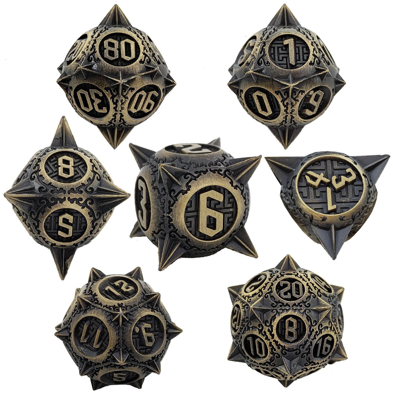 Metal Dice Set DND Dungeons & Dragons Polyhedron Runner RPG Tabletop Game Color Wholesale D6 Table Games