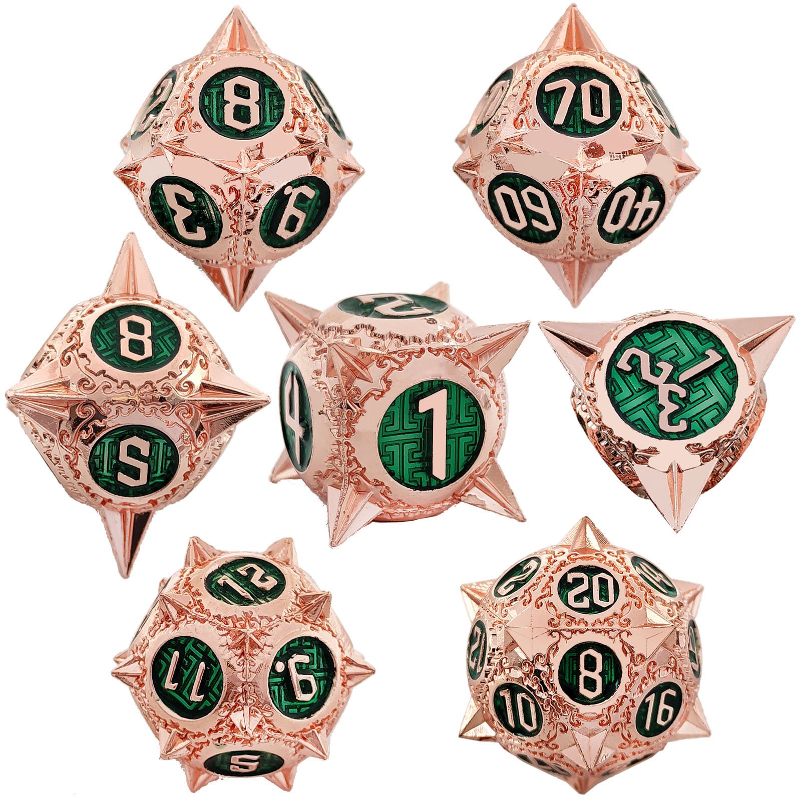 Metal Dice Set DND Dungeons & Dragons Polyhedron Runner RPG Tabletop Game Color Wholesale D6 Table Games
