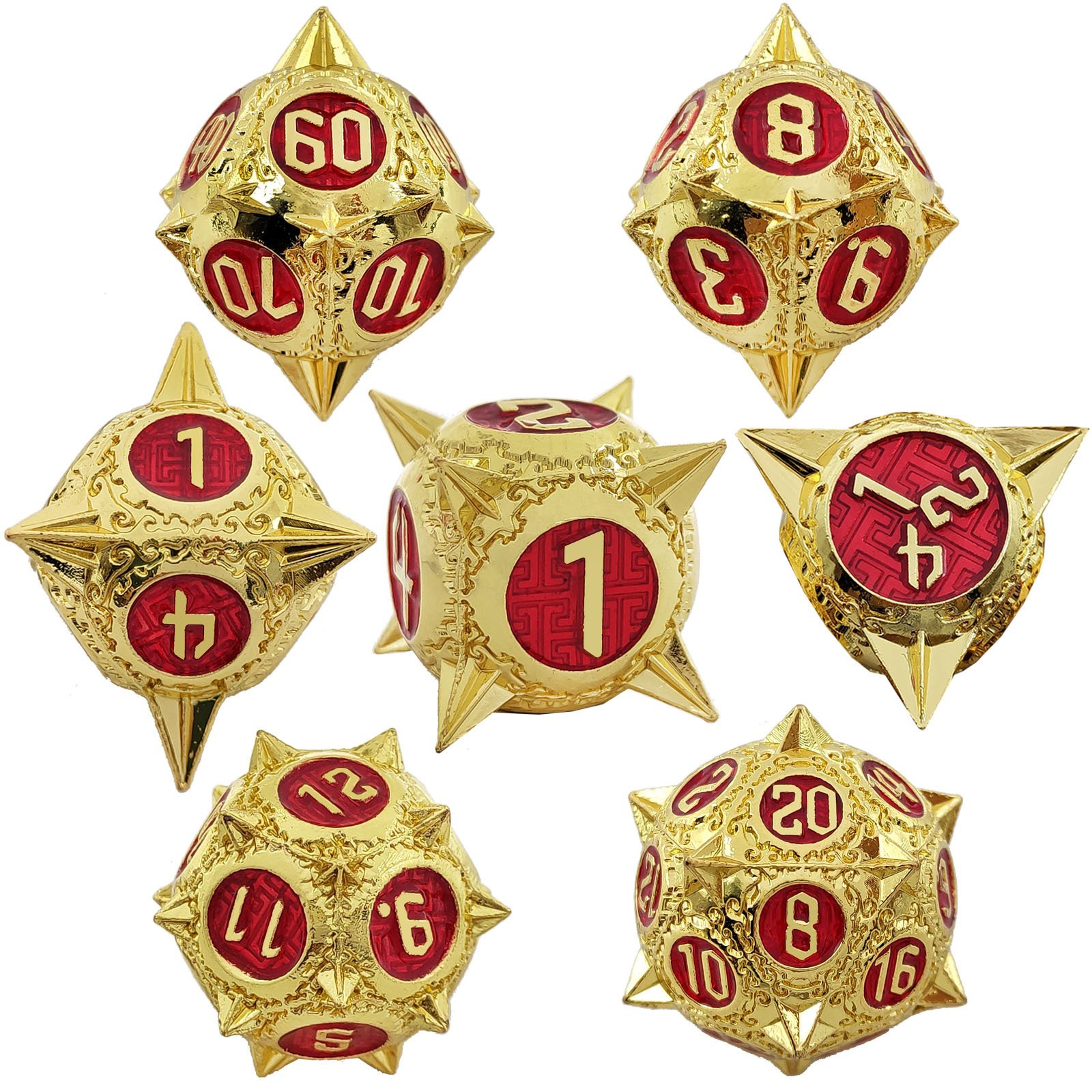 Metal Dice Set DND Dungeons & Dragons Polyhedron Runner RPG Tabletop Game Color Wholesale D6 Table Games
