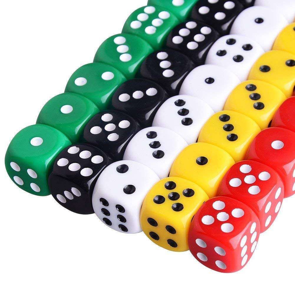 D6 dice 12mm 14mm 16mm 18mm 22mm rounded color dice acrylic resin custom dice wholesale