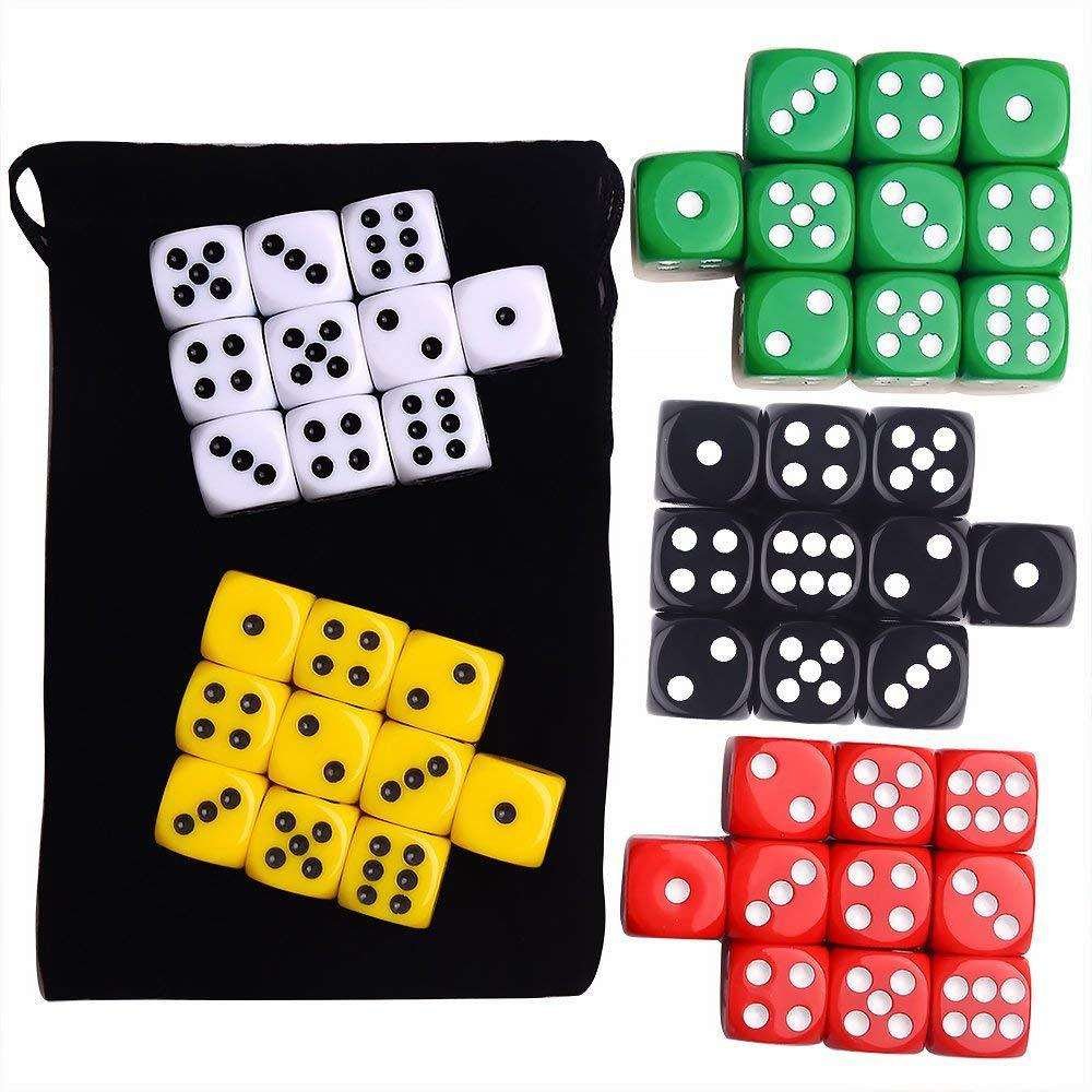 D6 dice 12mm 14mm 16mm 18mm 22mm rounded color dice acrylic resin custom dice wholesale