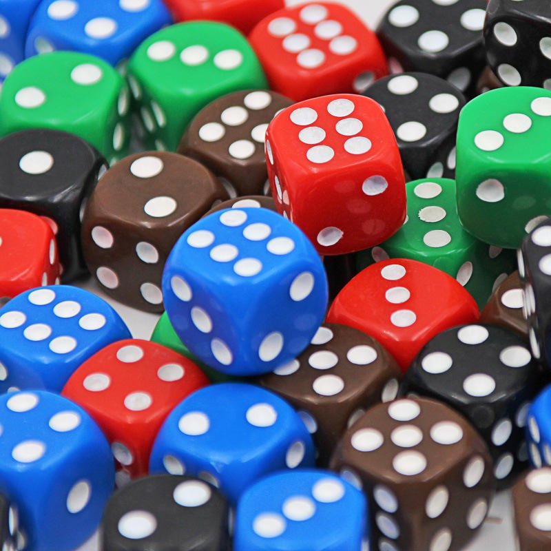 D6 dice 12mm 14mm 16mm 18mm 22mm rounded color dice acrylic resin custom dice wholesale