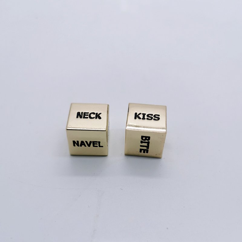 Adult Sexy D6 Polyhedral Metal Dice for DND Usage