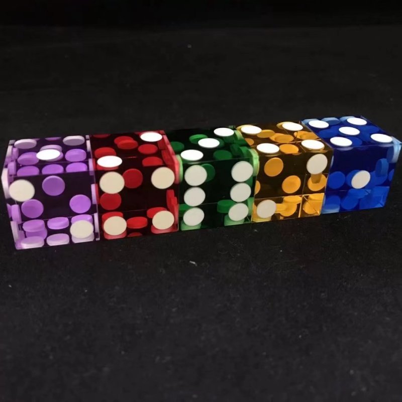 high quality colorful casino 19mm Acrylic dice