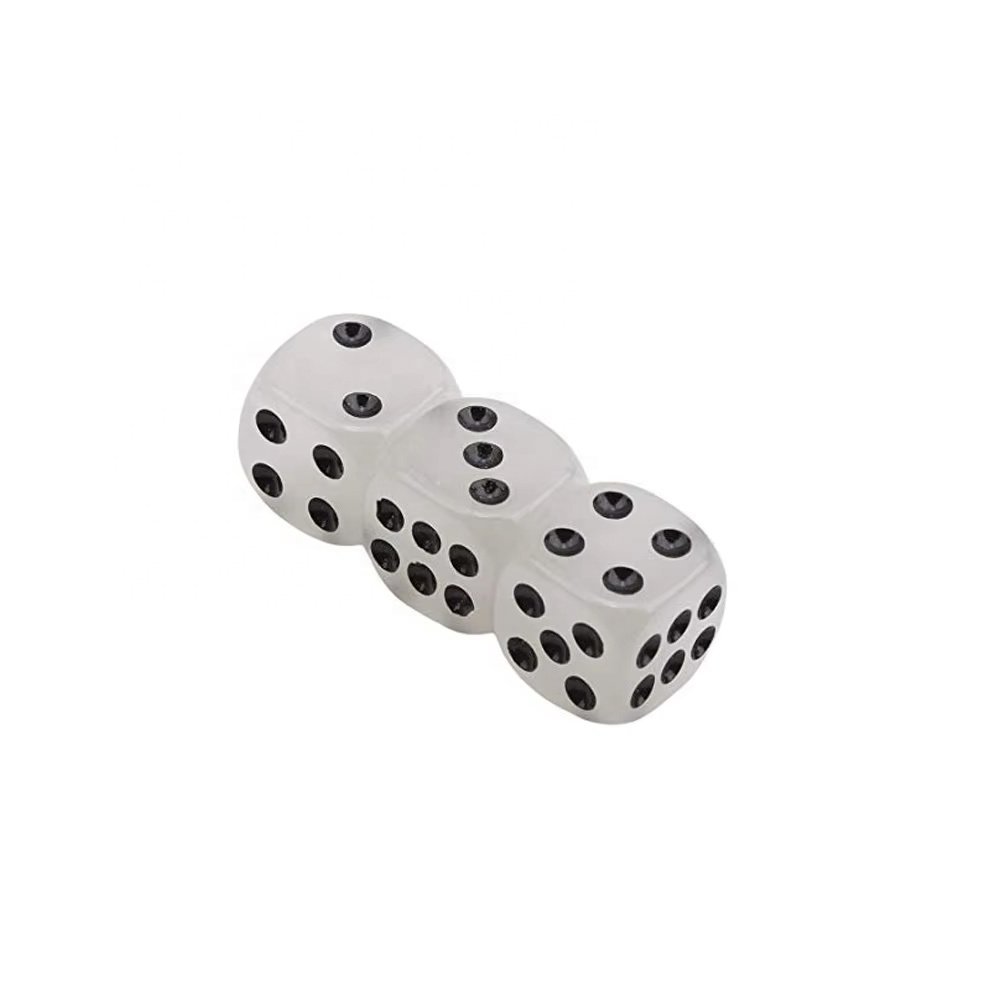 Factory Custom-Made Personalized Six-Sided Luminous Dice Rounded Luminous Color 6 Sided Dice