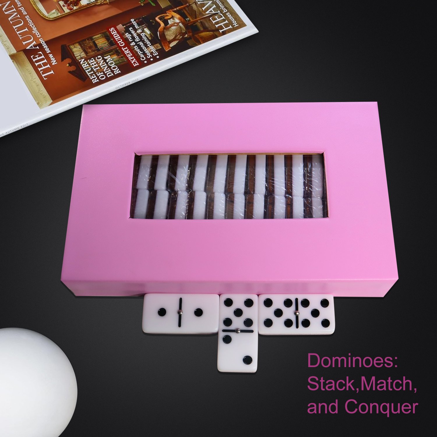 Custom domino set sublimation domino game double 6 block set
