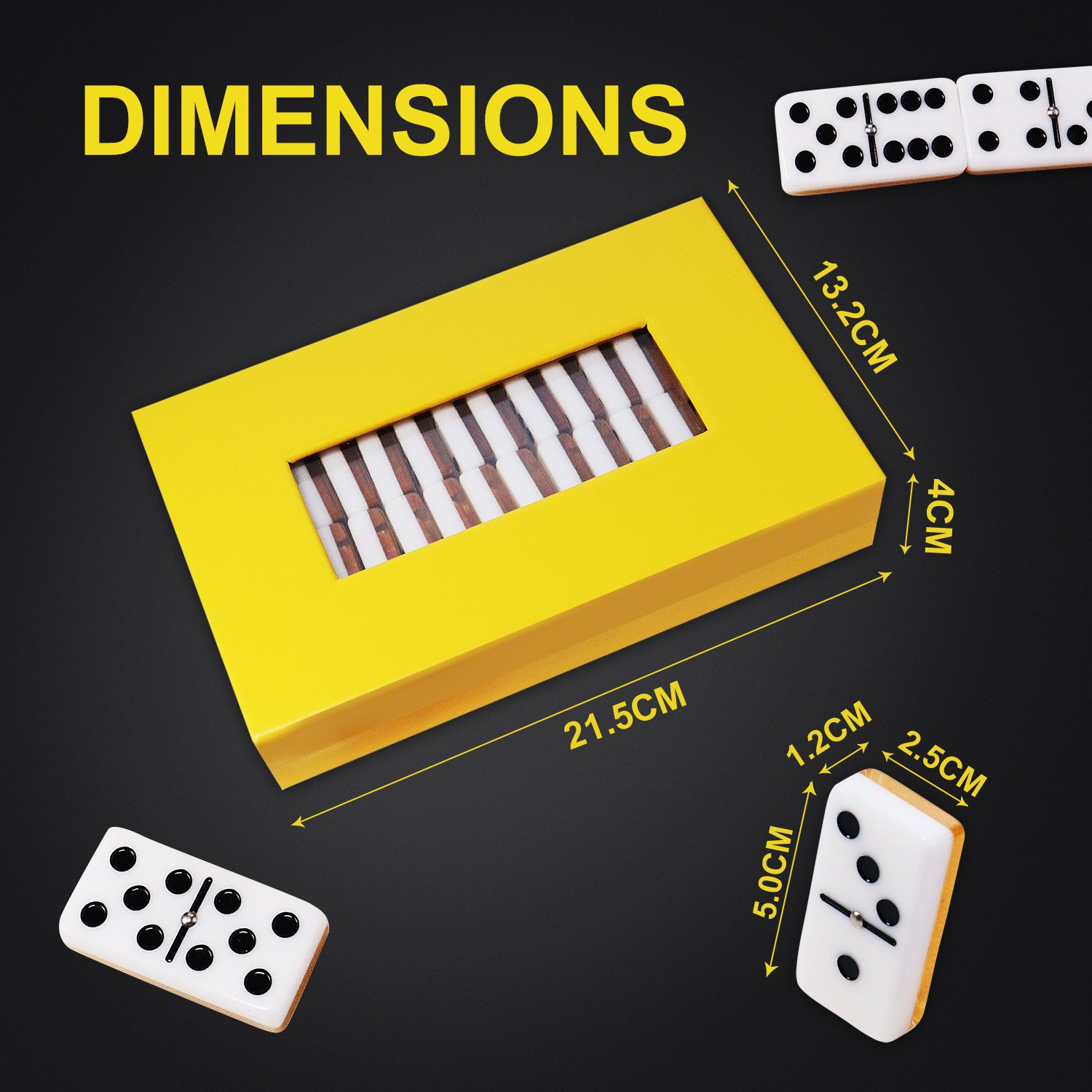 Custom domino set sublimation domino game double 6 block set