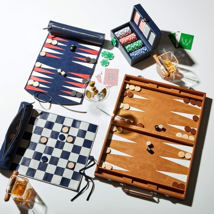 custom backgammon 18 19inches foldable chess handmade backgammon board game set