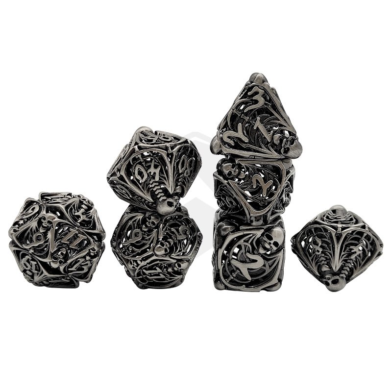 D&d Dice Polyhedron Hollow Dice Dungeons And Dragons Custom Metal Rpg Dnd Dice Set