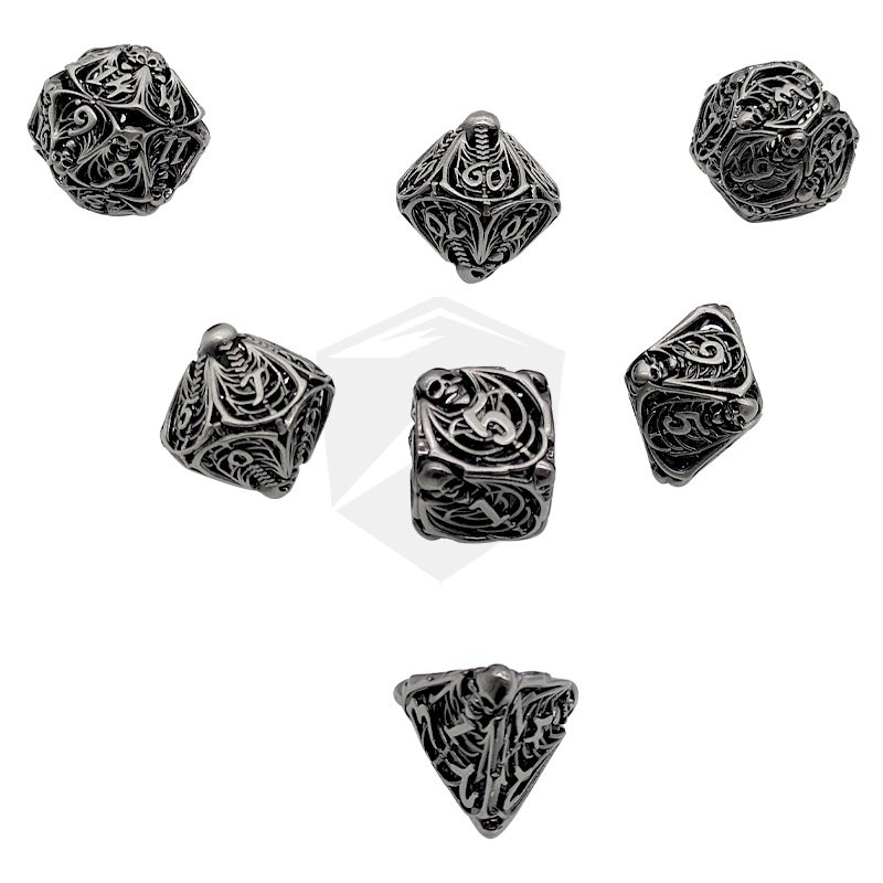 D&d Dice Polyhedron Hollow Dice Dungeons And Dragons Custom Metal Rpg Dnd Dice Set