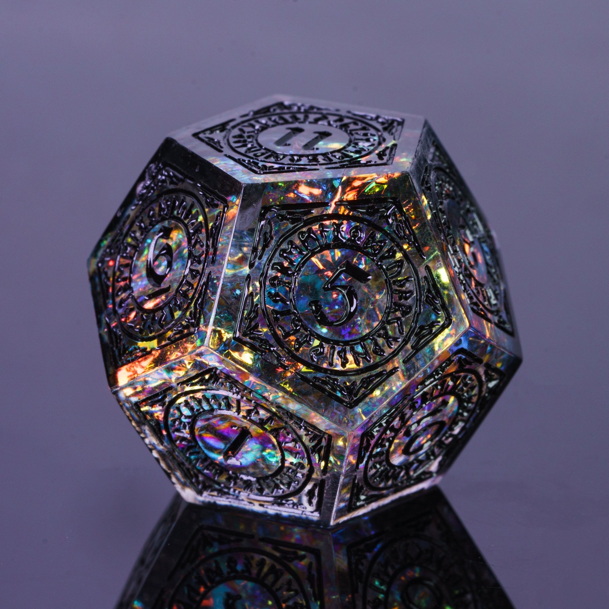 Udixi Polyhedral Custom Logo RPG dungeons and dragons resin sharp edge sides Dice Set