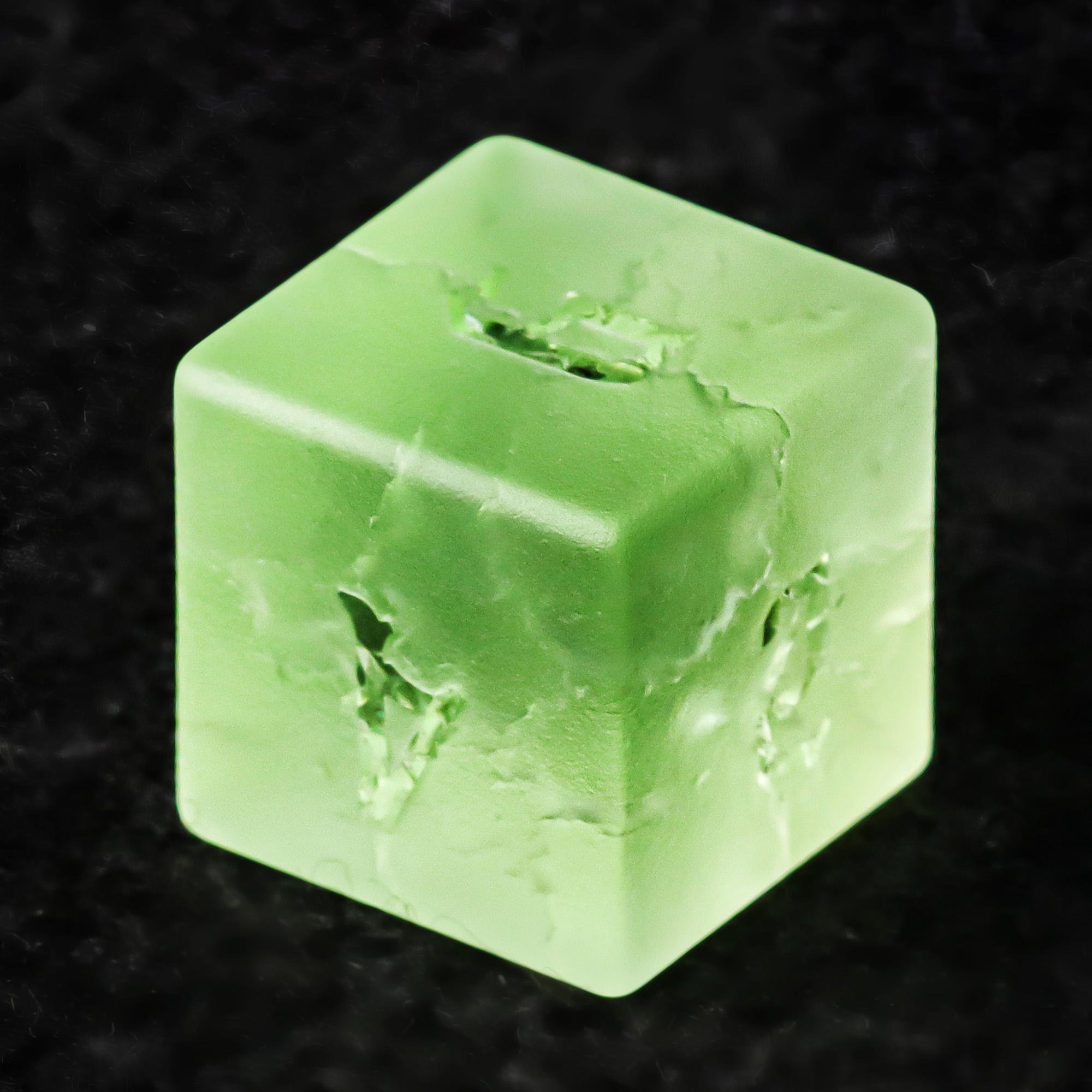 Dice Set Factory Wholesale Matte DND Gemstone Dice Set Green Cracked Crystal Dice