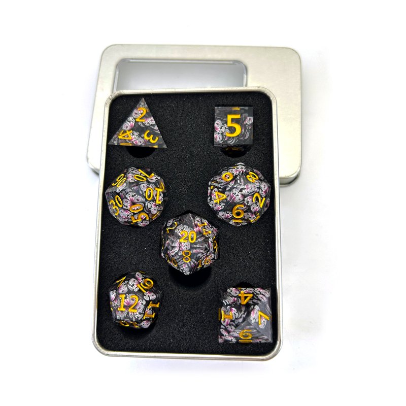 7 DND multi-sided resin dice set with sharp edge DND Dungeons & Dragons board game Board game dice