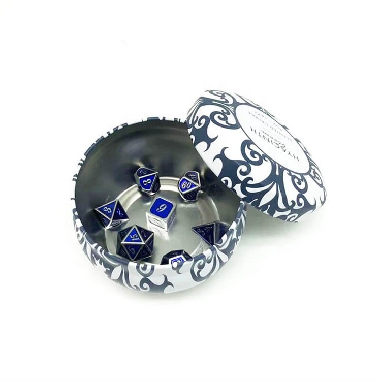 Hot Sale Double Color Polyhedral RPG DND New Metal Dice Set for the Event