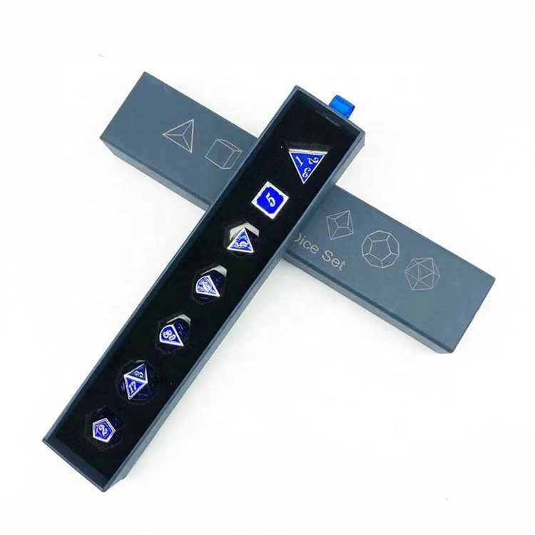 Hot Sale Double Color Polyhedral RPG DND New Metal Dice Set for the Event