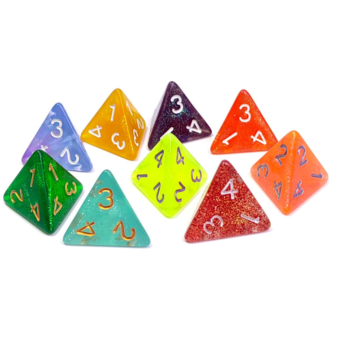 Hot Selling D4 bulk solid color Polyhedral DND 16mm Acrylic Dice Set for Dungeons and Dragons D&D RPG Table Game Dice