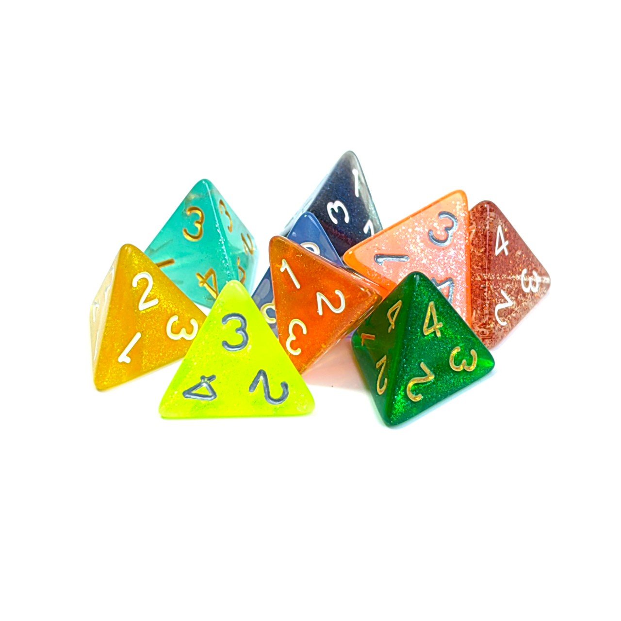 Hot Selling D4 bulk solid color Polyhedral DND 16mm Acrylic Dice Set for Dungeons and Dragons D&D RPG Table Game Dice