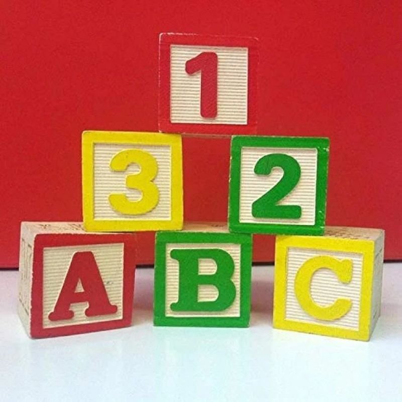 2024 123 ABC Toy Letters Building Blocks wooden cube dice for Toddlers 27 PCS 48pcs inch Wood Baby Alphabet Number Blocks