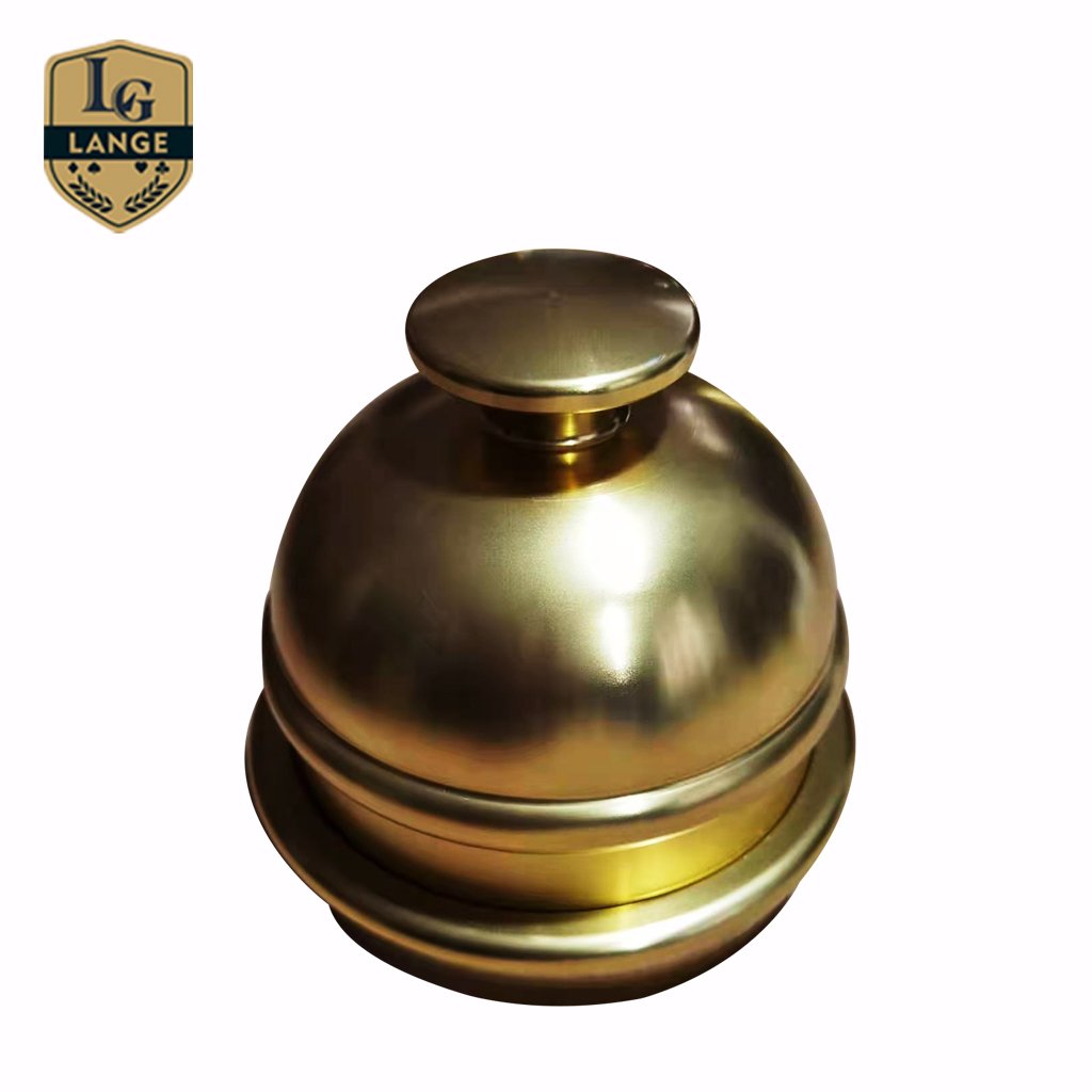 Casino Solid Golden Dice Cup Shaker Pure Copper Metal Gaming Dice Shaker