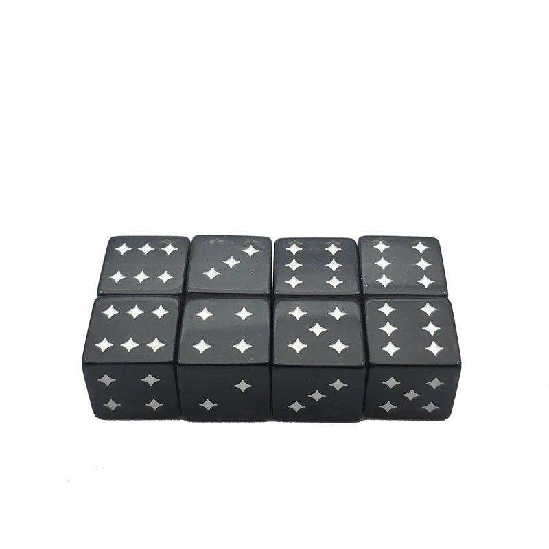 Custom Parchis Plastic Dice Acrylic Dnd Roll Casino Dice Acrylic Set 16mm D6 Plastic Adult Dice Games