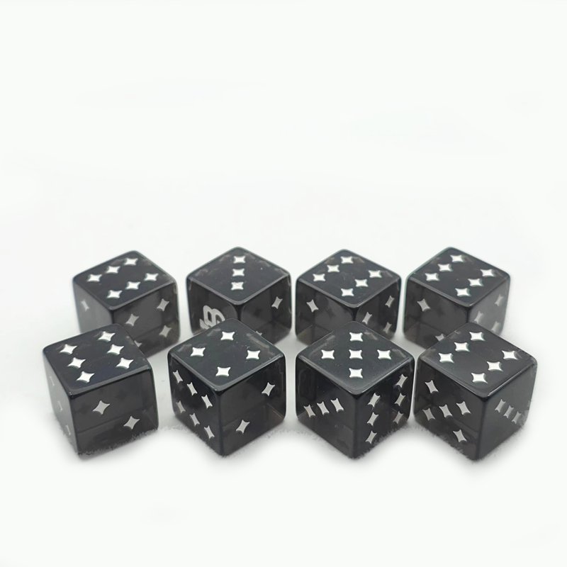 Custom Parchis Plastic Dice Acrylic Dnd Roll Casino Dice Acrylic Set 16mm D6 Plastic Adult Dice Games