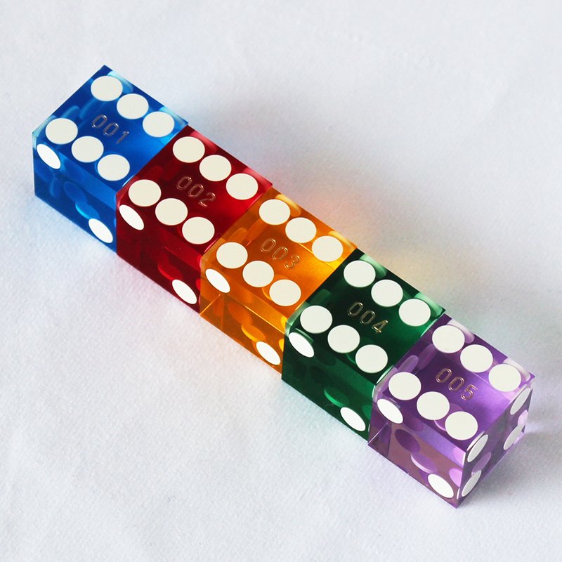 Custom 16MM Round Corner Game Dice Set 6 Sided Casino Dice Solid Multicolor Pocket Acrylic Dices for Board Games Party Holidays
