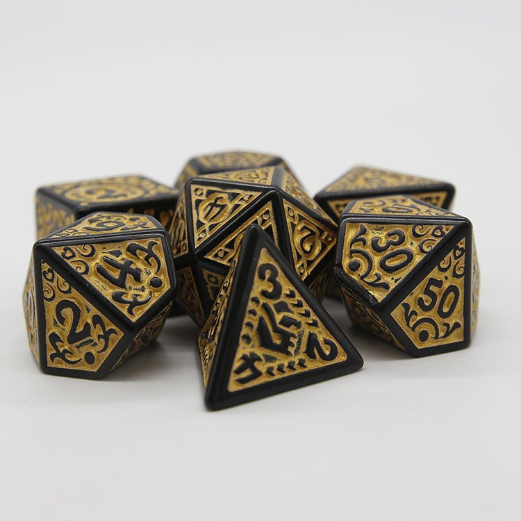 Bulk Acrylic Yellow DND Rolling Game Board and Dice Set