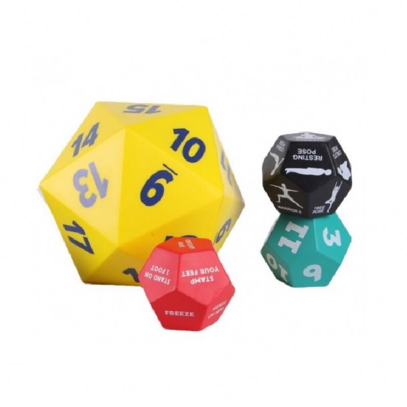 Wholesale Jumbo Polyhedral Numbered Foam Dice Soft Odourless Workout Fitness Dice Educational Learning Toys Party Supplies