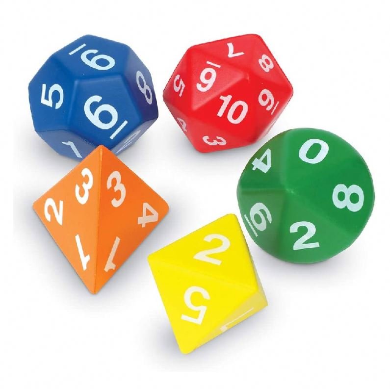 Wholesale Jumbo Polyhedral Numbered Foam Dice Soft Odourless Workout Fitness Dice Educational Learning Toys Party Supplies