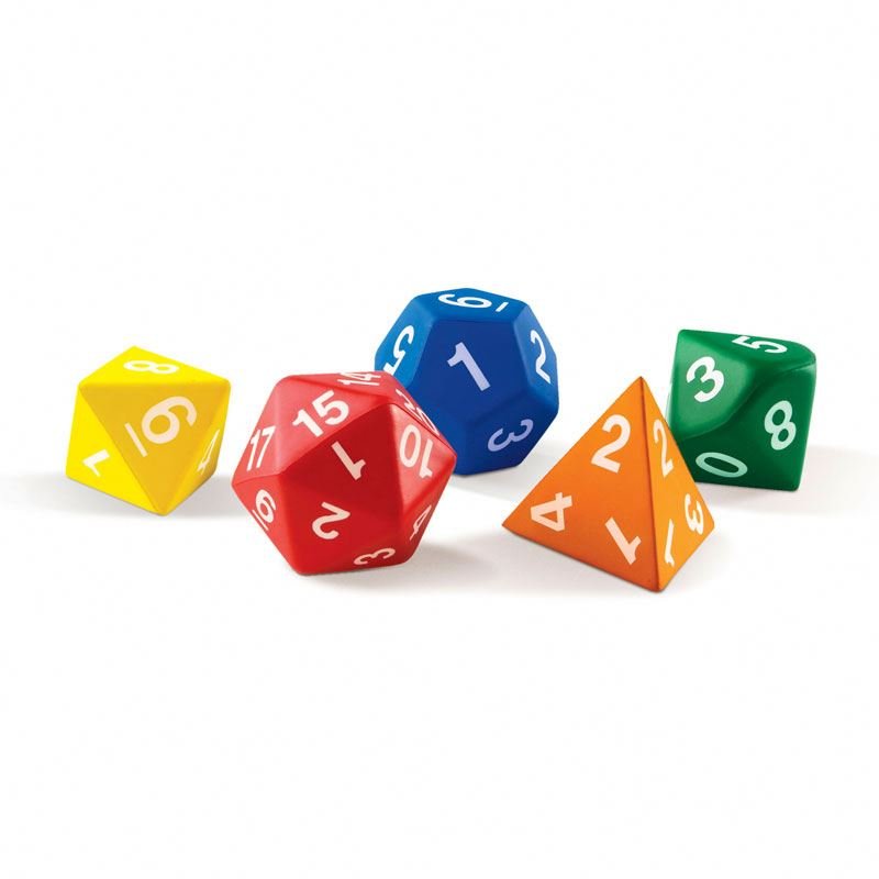Wholesale Jumbo Polyhedral Numbered Foam Dice Soft Odourless Workout Fitness Dice Educational Learning Toys Party Supplies