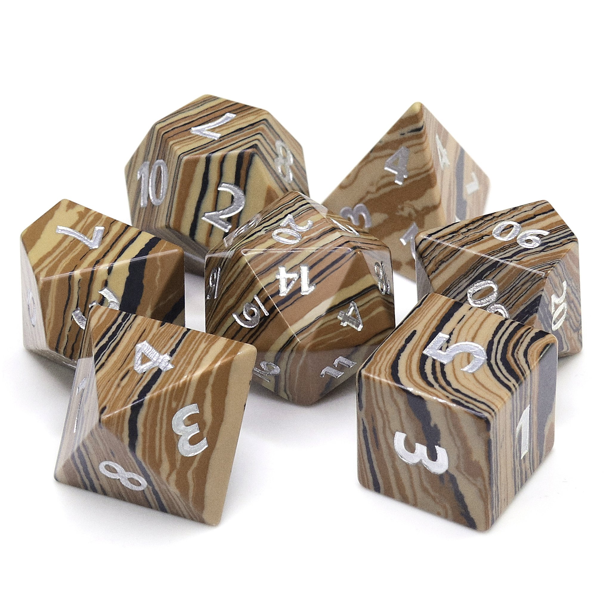Resin Gemstone Dice Game Wholesale Polyhedral Dnd Rpg Dice Set For Board Games